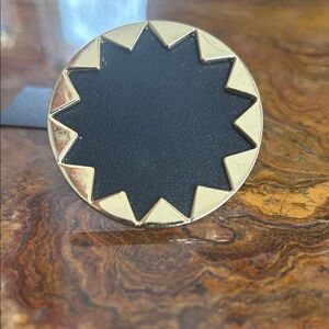 Gold and Black Starburst Ring